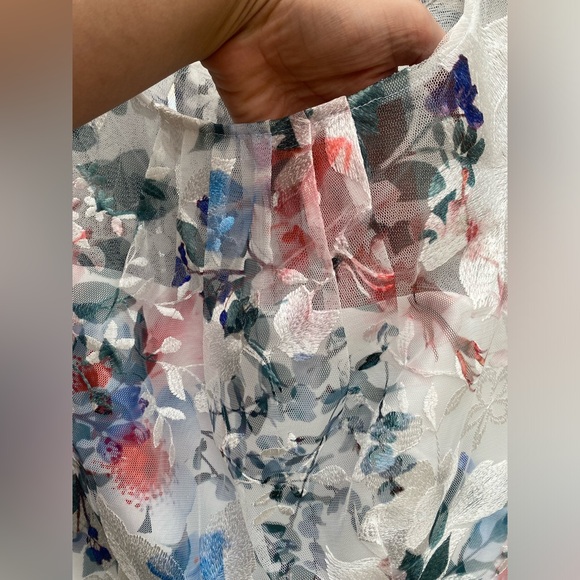 Adrianna Papell Women's Floral Printed Veiled Dress Size 8. NWT - Picture 8 of 14